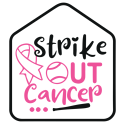 strike out cancer svg, breast cancer svg, breast cancer awareness svg, cancer ribbon svg, file for cricut