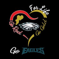 for life go red go gold go eagles svg, nfl svg, sport svg, football svg, digital download