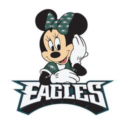 minnie mouse philadelphia eagles svg, nfl svg, sport svg, football svg, digital download