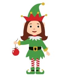 elves girl christmas svg, elves clipart, christmas elves svg, elf svg, african american elves svg, digital download (1)