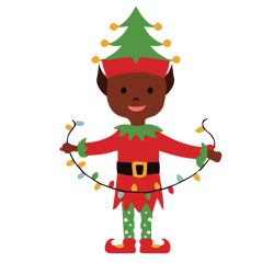 elves boy christmas svg, elves clipart, christmas elves svg, elf svg, african american elves svg, digital download