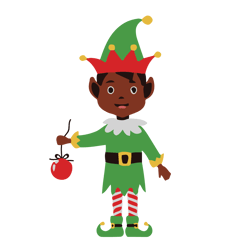 elves boy christmas svg, elves clipart, christmas elves svg, elf svg, african american elves svg, digital download (3)