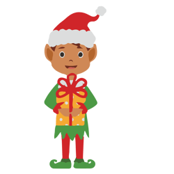 elves boy christmas svg, elves clipart, christmas elves svg, elf svg, african american elves svg, digital download (5)