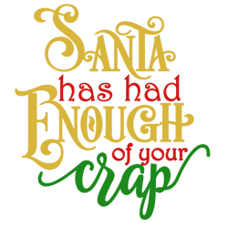 santa has had enough of your crap svg, christmas toilet paper svg, holidays svg, christmas svg designs