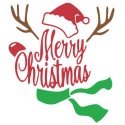 merry christmas svg, deerhorn svg, santa svg, christmas svg, holidays svg, christmas svg designs, digital download