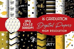 gold black graduation patterns