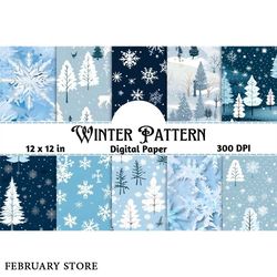 winter seamless pattern