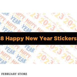 happy new year 2023 stickers