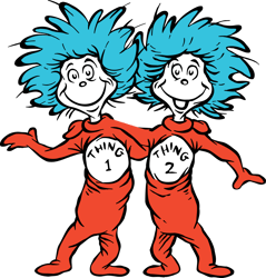 thing 1 and thing 2 svg, dr. seuss svg, dr. seuss clipart, dr. seuss teacher svg, dr. seuss day svg, digital download