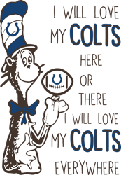 i will love my colts here or there i will love my colts everywhere svg, indianapolis colts svg, nfl svg, football svg