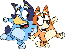 bluey and bingo svg, bluey heeler svg, bluey dog svg, cartoon dog svg, bluey character svg, digital download (4)