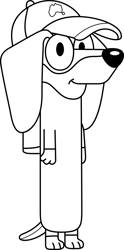 snickers outline svg, bluey svg, bluey heeler svg, bluey dog svg, cartoon dog svg, bluey character svg, digital download