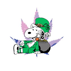 st. patrick's day snoopy weed svg, snoopy svg, cannabis svg, weed svg, marijuana svg, weed leaf svg, digital download