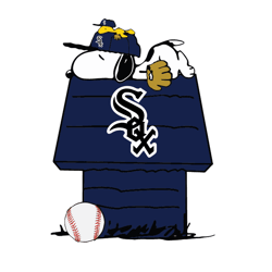 snoopy sleep home white sox baseball vector, chicago white sox shirt svg, gift for mlb svg diy craft svg