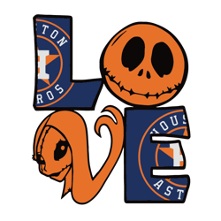 jack skelington and sally love houston astros svg, mlb svg, baseball svg, sport svg, instant download