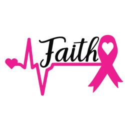 faith svg, breast cancer svg, breast cancer awareness svg, cancer ribbon svg, file for cricut, for silhouette, cut file