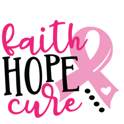 faith hope cure svg, breast cancer svg, breast cancer awareness svg, cancer ribbon svg, file for cricut, for silhouette