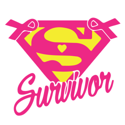 superman survivor svg, breast cancer svg, breast cancer awareness svg, cancer ribbon svg, file for cricut