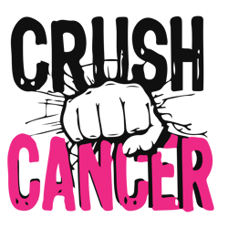 crush cancer svg, breast cancer svg, breast cancer awareness svg, cancer ribbon svg, file for cricut, for silhouette