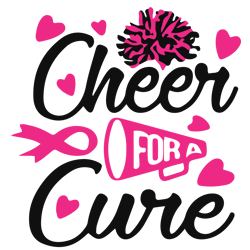 cheer for a cure svg, breast cancer svg, breast cancer awareness svg, cancer ribbon svg, file for cricut (1)