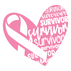 survivor ribbon heart svg, breast cancer svg, breast cancer awareness svg, cancer ribbon svg, file for cricut