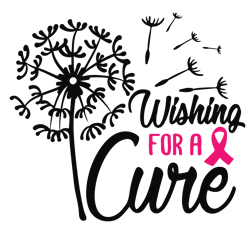 wishing for a cure svg, breast cancer svg, breast cancer awareness svg, cancer ribbon svg, file for cricut (1)