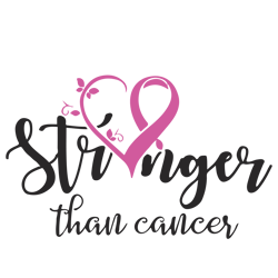 stronger than cancer svg, breast cancer svg, breast cancer awareness svg, cancer ribbon svg, file for cricut (1)
