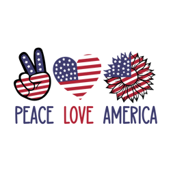 peace love america svg, 4th of july svg, fourth of july svg, america svg, patriotic svg, independence day svg