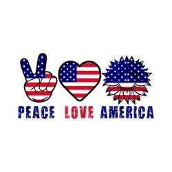 peace love america svg, 4th of july svg, fourth of july svg, america svg, patriotic svg, independence day svg (1)