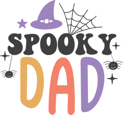 spooky dad svg, halloween round sign svg, autumn svg, halloween shirt svg, digital download