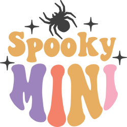 spooky mini svg, halloween round sign svg, autumn svg, halloween shirt svg, digital download