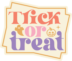 trick or treat svg, retro halloween stickers svg, autumn svg, halloween svg, digital download