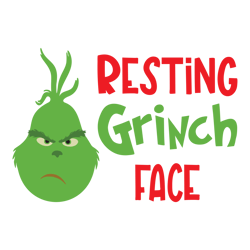 resting grinch face svg, grinch christmas svg, christmas svg, grinchmas svg, the grinch svg, digital download (3)