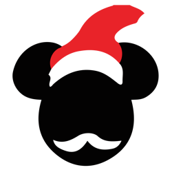 mickey mouse head santa svg, disney christmas svg, mickey mouse christmas svg, digital download