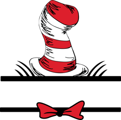 cat in the hat split svg, dr. seuss svg, dr. seuss clipart, dr. seuss teacher svg, dr. seuss day svg, digital download