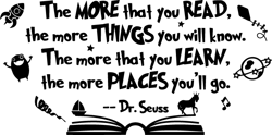 the more that you read svg, dr. seuss svg, dr. seuss quotes, dr. seuss teacher svg, dr. seuss day svg, digital download