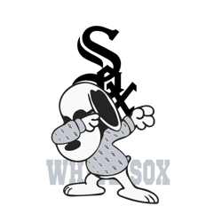 snoopy dabbing white sox baseball vector, chicago white sox shirt svg, gift for mlb svg diy craft svg