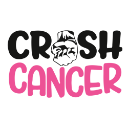 crush cancer svg, breast cancer svg, breast cancer awareness svg, cancer ribbon svg, file for cricut, for silhouette-1