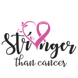 stronger than cancer svg, breast cancer svg, breast cancer awareness svg, cancer ribbon svg, file for cricut-1