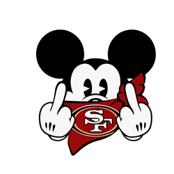 san francisco 49ers mickey mouse svg, san francisco 49ers logo svg, nfl svg, sport svg, football svg, instant download