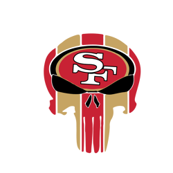 san francisco 49ers skull svg, san francisco 49ers logo svg, nfl svg, sport svg, football svg, instant download