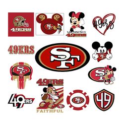 san francisco 49ers svg bundle, san francisco 49ers logo svg, nfl svg, sport svg, football svg, digital download-4