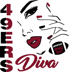 49ers girl diva svg, san francisco 49ers svg, nfl svg, sport svg, football svg, digital download