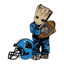 groot fan carolina panthers svg, nfl svg, sport svg, football svg, digital download