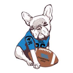 french bulldog fan carolina panthers svg, nfl svg, sport svg, football svg, digital download