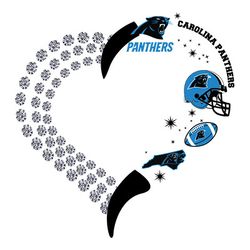 carolina panthers heart svg, carolina panthers logo svg, nfl svg, sport svg, football svg, digital file