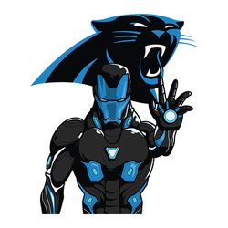 iron man fan carolina panthers svg, nfl svg, sport svg, football svg, digital download