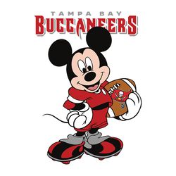 mickey mouse team tampa bay buccaneers svg, nfl svg, sport svg, football svg, digital download