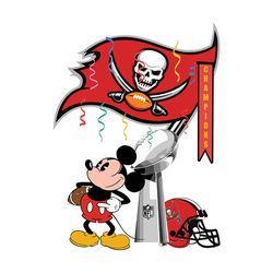 mickey mouse champions tampa bay buccaneers svg, nfl svg, sport svg, football svg, digital download