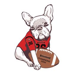 pug dog fan tampa bay buccaneers svg, nfl svg, sport svg, football svg, digital download